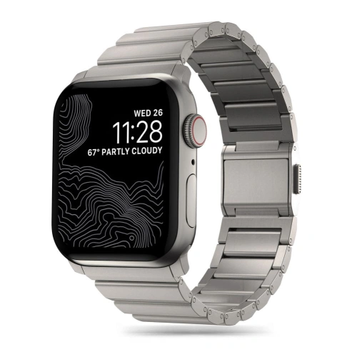 Kup Tech-Protect SteelBand Apple Watch 4/5/6/7/8/9/SE/Ultra 1/2 42/44/45/49mm Titan - THP2872 - {ean13} - Sklep Home Screen