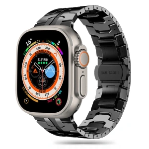 Kup Pasek Tech-Protect Stainless Line Apple Watch 4/5/6/7/8/9/SE/Ultra 1/2 42/44/45/49mm negru - THP2881 - {ean13} - Sklep Home Screen