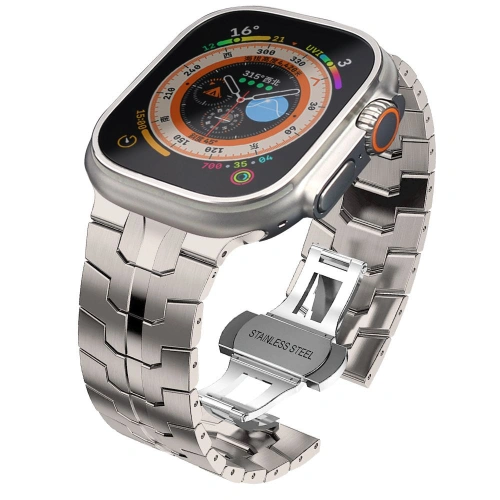 Kup Tech-Protect Stainless Line Apple Watch 4/5/6/7/8/9/SE/Ultra 1/2 42/44/45/49mm Titan - THP2882 - {ean13} - Sklep Home Screen