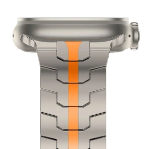 Kup Tech-Protect Stainless Line Apple Watch 4/5/6/7/8/9/SE/Ultra 1/2 42/44/45/49mm Titan/Orange - THP2883 - {ean13} - Sklep Home Screen