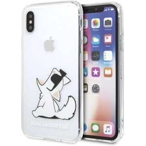 Karl Lagerfeld KLHCPXCFNRC iPhone X/Xs tvrzený obal transparentní Choupette Fun