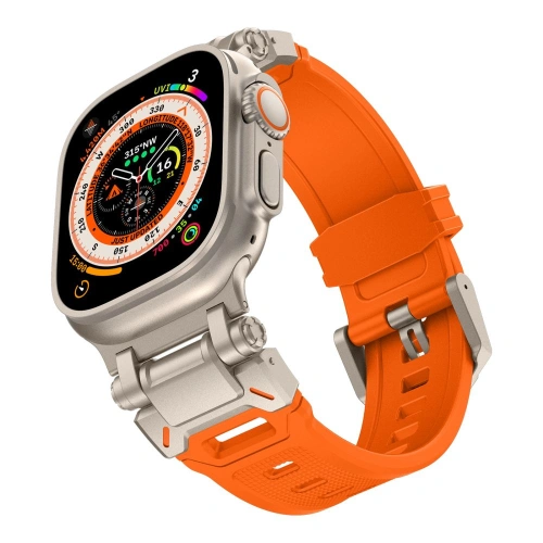 Kup Belt Tech-Protect Delta Pro Apple Watch 4/5/6/7/8/9/SE/Ultra 1/2 42/44/45/49mm orange/titanium - THP2885 - {ean13} - Sklep Home Screen