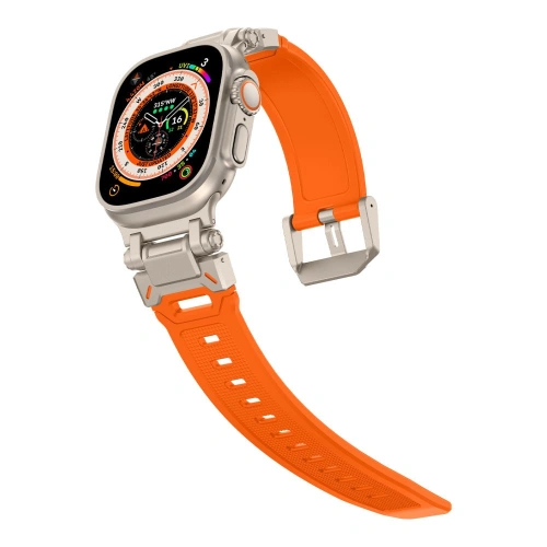 Kup Belt Tech-Protect Delta Pro Apple Watch 4/5/6/7/8/9/SE/Ultra 1/2 42/44/45/49mm orange/titanium - THP2885 - {ean13} - Sklep Home Screen
