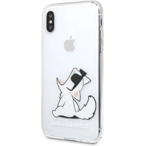 Kup Karl Lagerfeld KLHCPXCFNRC iPhone X/Xs Hartschalenetui transparent Choupette Fun - KLD191CL - {ean13} - Sklep Home Screen
