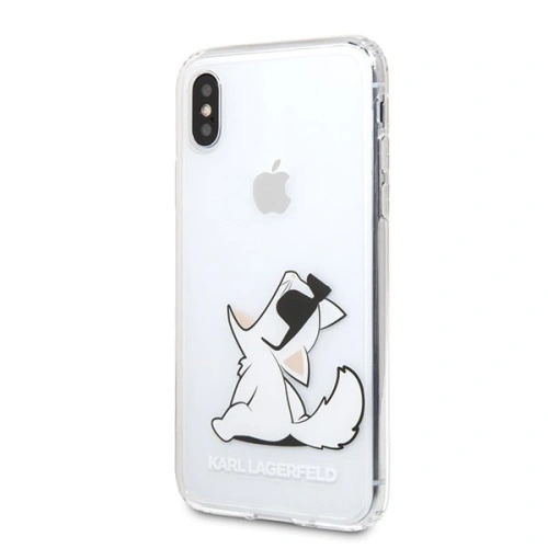 Kup Karl Lagerfeld KLHCPXCFNRC iPhone X/Xs Hartschalenetui transparent Choupette Fun - KLD191CL - {ean13} - Sklep Home Screen