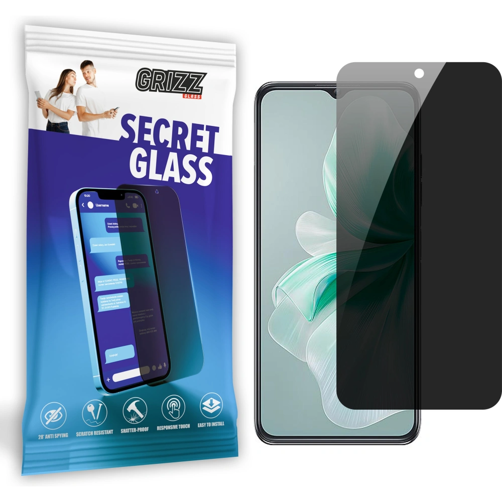 Matowe szkło prywatyzujące GrizzGlass SecretGlass do Oukitel C38