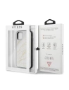 Kup Husă Guess GUHCN65MGGWH Apple iPhone 11 Pro Max alb/white hard case Glitter Marble Glass - GUE279WHT - {ean13} - Sklep Home Screen
