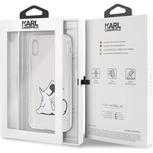 Kup Karl Lagerfeld KLHCPXCFNRC iPhone X/Xs Hartschalenetui transparent Choupette Fun - KLD191CL - {ean13} - Sklep Home Screen