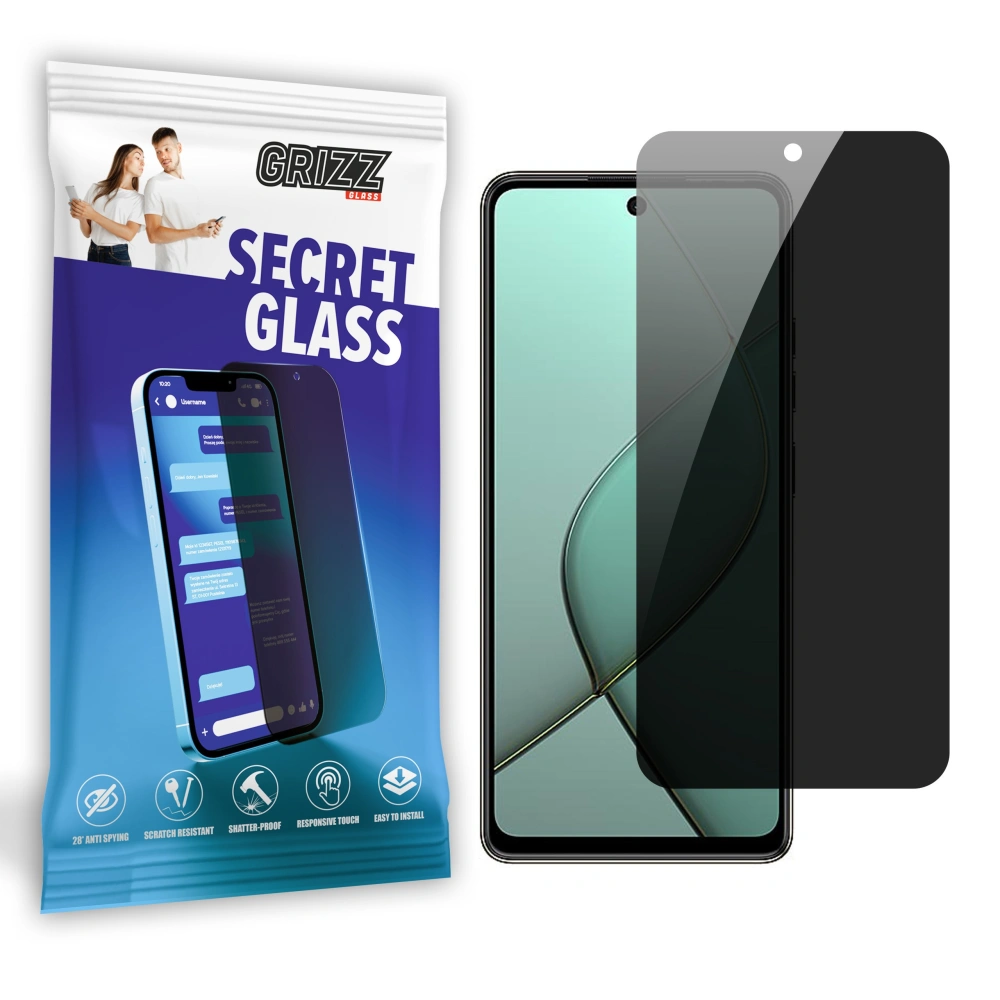 Matowe szkło prywatyzujące GrizzGlass SecretGlass do Tecno Spark 20 Pro 5G