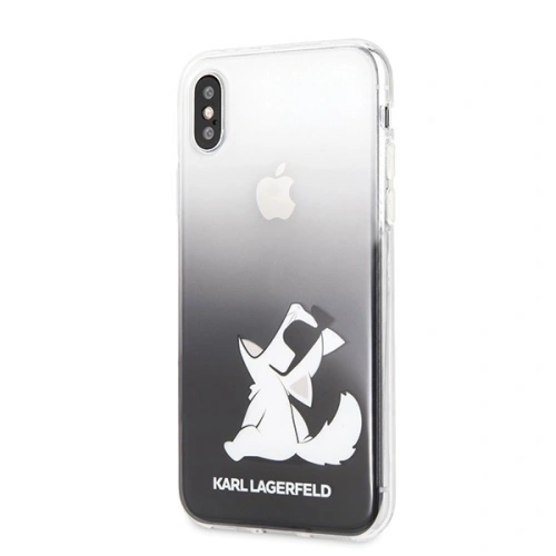 Kup Karl Lagerfeld KLHCPXCFNRCBK iPhone X/Xs Hartschalenetui schwarz/schwarz Choupette Fun - KLD192BLK - {ean13} - Sklep Home Screen