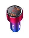 Automobilová nabíječka Baseus Magic 2x USB QC 3.0 45W (červeno-modrá)