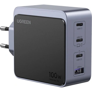 Kup UGREEN Nexode Air 100W USB-A Netzladegerät, 3xUSB-C grau - UGR1850 - {ean13} - Sklep Home Screen