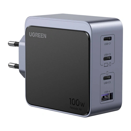 Kup UGREEN Nexode Air 100W USB-A Netzladegerät, 3xUSB-C grau - UGR1850 - {ean13} - Sklep Home Screen