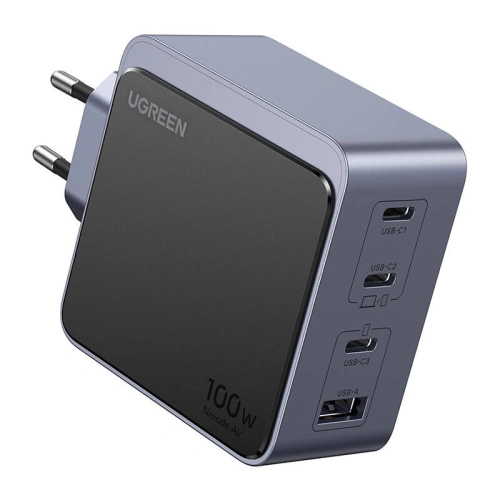Kup UGREEN Nexode Air 100W USB-A Netzladegerät, 3xUSB-C grau - UGR1850 - {ean13} - Sklep Home Screen