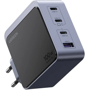 Kup UGREEN Nexode Air 100W USB-A Netzladegerät, 3xUSB-C grau - UGR1850 - {ean13} - Sklep Home Screen