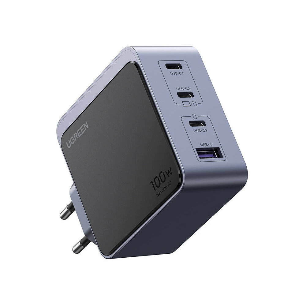 Ładowarka sieciowa UGREEN Nexode Air 100W USB-A, 3xUSB-C szara