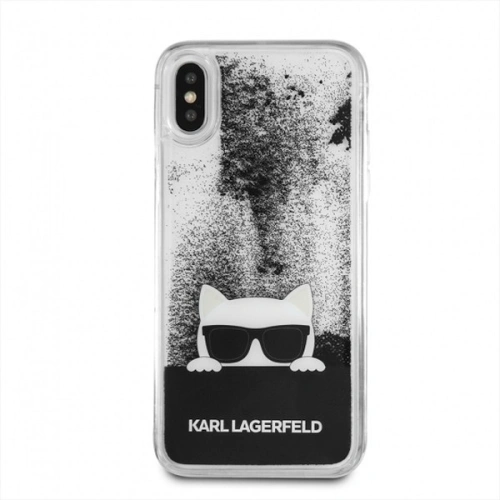 Kup Karl Lagerfeld KLHCPXCHPEEBK iPhone X černý/hard case s tekutým třpytem - KLD194BLK - {ean13} - Sklep Home Screen