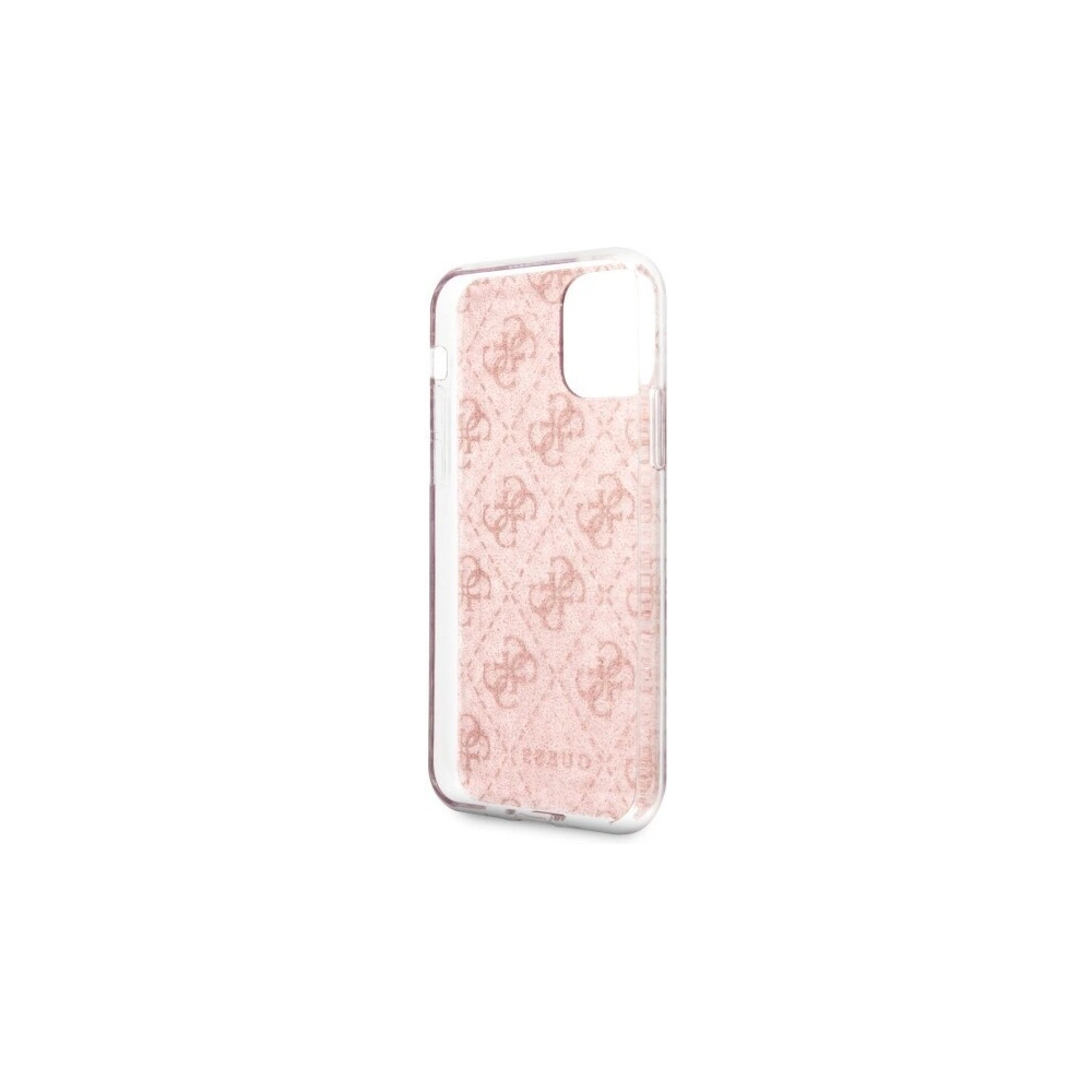 Etui Guess GUHCN65PCU4GLPI Apple iPhone 11 Pro Max różowy/pink hard case 4G Glitter