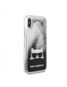 Kup Karl Lagerfeld KLHCPXCHPEEBK iPhone X schwarz/schwarz Hartschalenetui Liquid Glitter - KLD194BLK - {ean13} - Sklep Home Screen