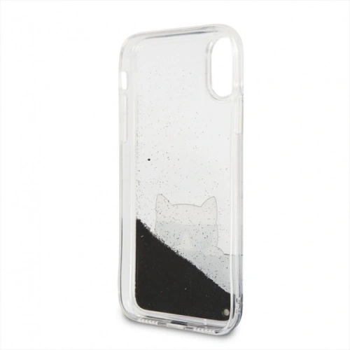 Kup Karl Lagerfeld KLHCPXCHPEEBK iPhone X black/czarny hard case Liquid Glitter - KLD194BLK - {ean13} - Sklep Home Screen