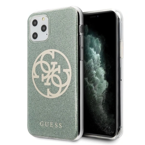 Kup Husă Guess GUHCN65PCUGLKA Apple iPhone 11 Pro Max khaki hard case 4G Circle Glitter - GUE282KHA - {ean13} - Sklep Home Screen