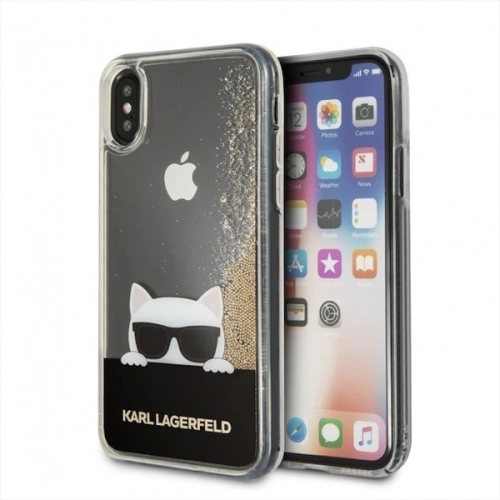 Kup Karl Lagerfeld KLHCPXCHPEEGO iPhone X zlatý/hard case Liquid Glitter - KLD195GLD - {ean13} - Sklep Home Screen