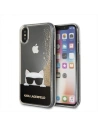 Karl Lagerfeld KLHCPXCHPEEGO iPhone X gold/złoty hard case Liquid Glitter