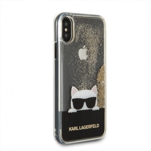 Kup Karl Lagerfeld KLHCPXCHPEEGO iPhone X zlatý/hard case Liquid Glitter - KLD195GLD - {ean13} - Sklep Home Screen