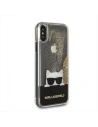 Buy Karl Lagerfeld KLHCPXCHPEEGO iPhone X gold hard case Liquid Glitter - KLD195GLD - {ean13} - Home Screen Store Europe