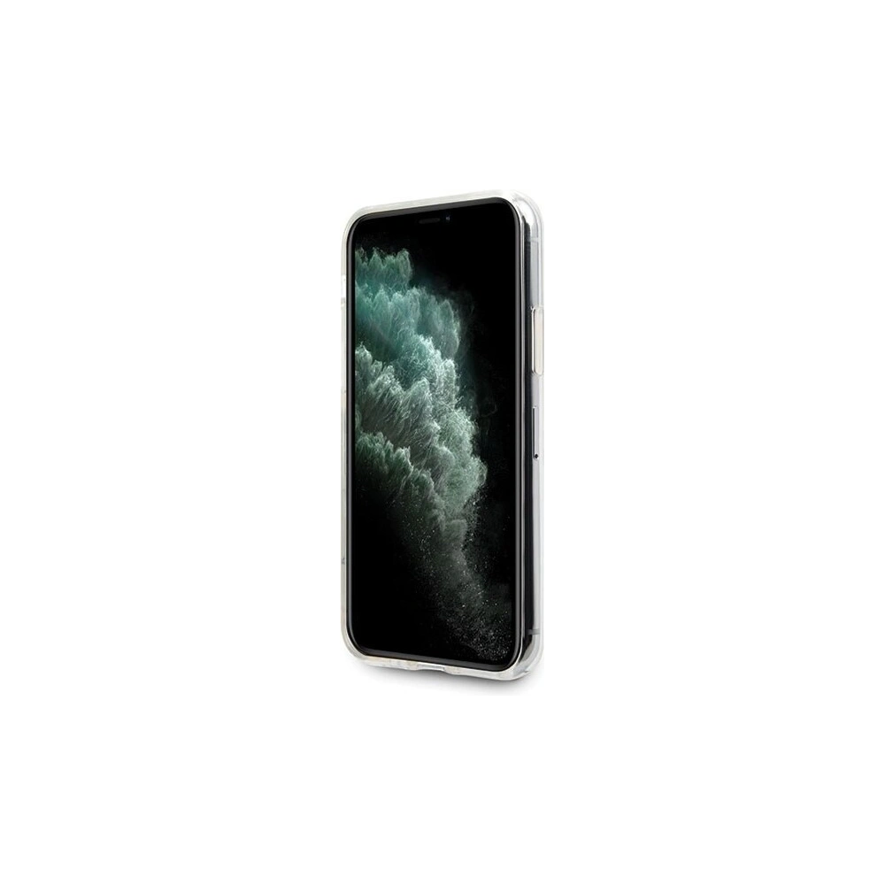 Etui Guess GUHCN65PCUGLKA Apple iPhone 11 Pro Max khaki hard case 4G Circle Glitter