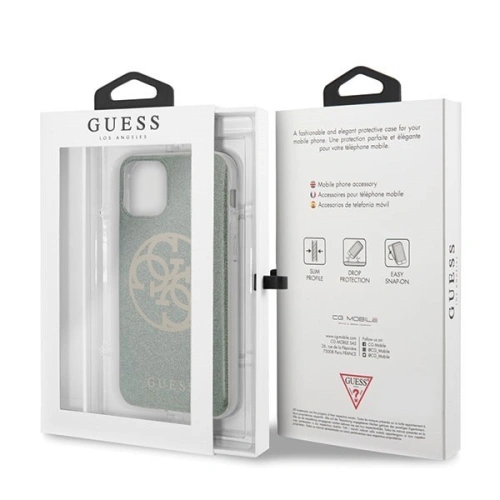 Kup Husă Guess GUHCN65PCUGLKA Apple iPhone 11 Pro Max khaki hard case 4G Circle Glitter - GUE282KHA - {ean13} - Sklep Home Screen