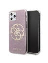 Etui Guess GUHCN65PCUGLPI Apple iPhone 11 Pro Max różowy/pink hard case 4G Circle Glitter