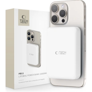 Kup Powerbank Tech-Protect PB11 Lifemag MagSafe 10000mAh White - THP2888 - {ean13} - Sklep Home Screen