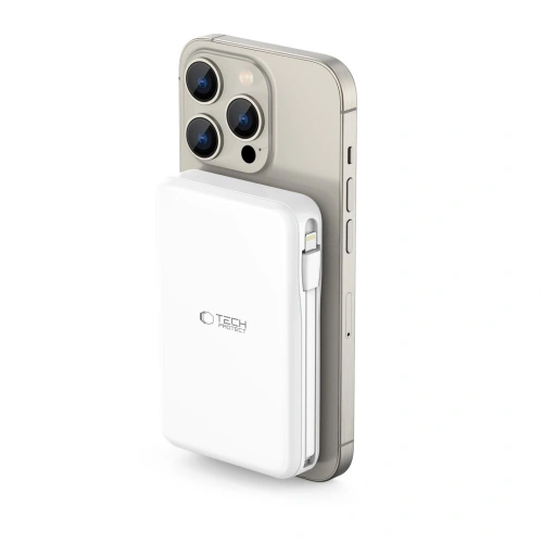 Kup Powerbank Tech-Protect PB31 Lifemag MagSafe 10000mAh Alb - THP2890 - {ean13} - Sklep Home Screen
