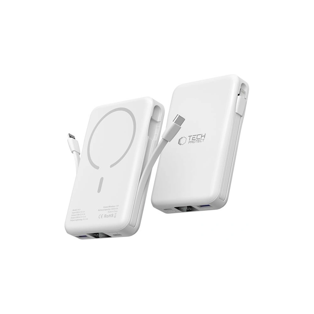 Powerbank Tech-Protect PB31 Lifemag MagSafe 10000mAh White