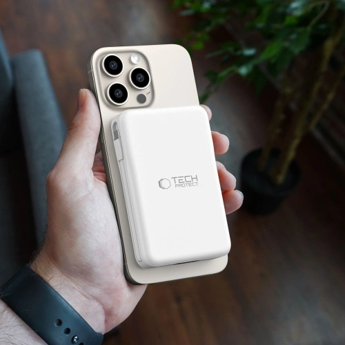 Buy Tech-Protect PB31 Lifemag MagSafe powerbank 10000mAh White - THP2890 - {ean13} - Home Screen Store Europe