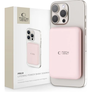 Buy Tech-Protect PB10 LifeMag MagSafe powerbank 5000mAh Pink - THP2891 - {ean13} - Home Screen Store Europe