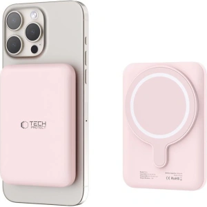 Kup Powerbank Tech-Protect PB10 LifeMag MagSafe 5000mAh Pink - THP2891 - {ean13} - Sklep Home Screen
