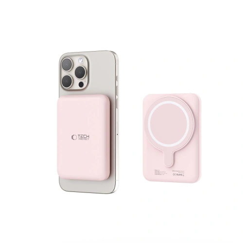 Buy Tech-Protect PB10 LifeMag MagSafe powerbank 5000mAh Pink - THP2891 - {ean13} - Home Screen Store Europe