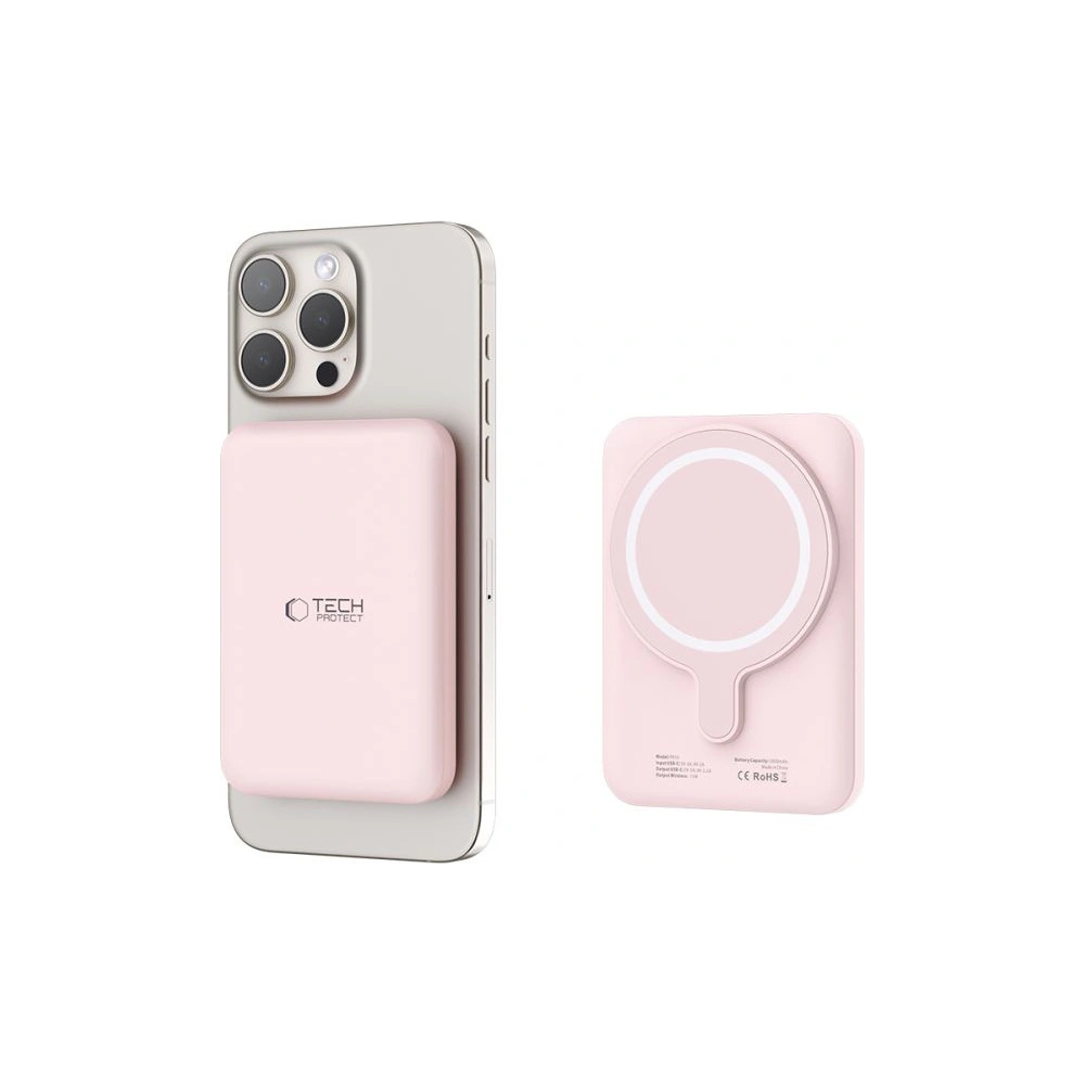 Powerbank Tech-Protect PB10 LifeMag MagSafe 5000mAh Pink