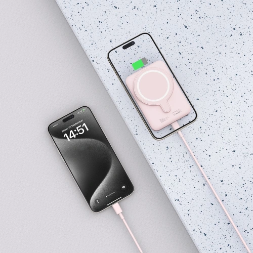 Buy Tech-Protect PB10 LifeMag MagSafe powerbank 5000mAh Pink - THP2891 - {ean13} - Home Screen Store Europe