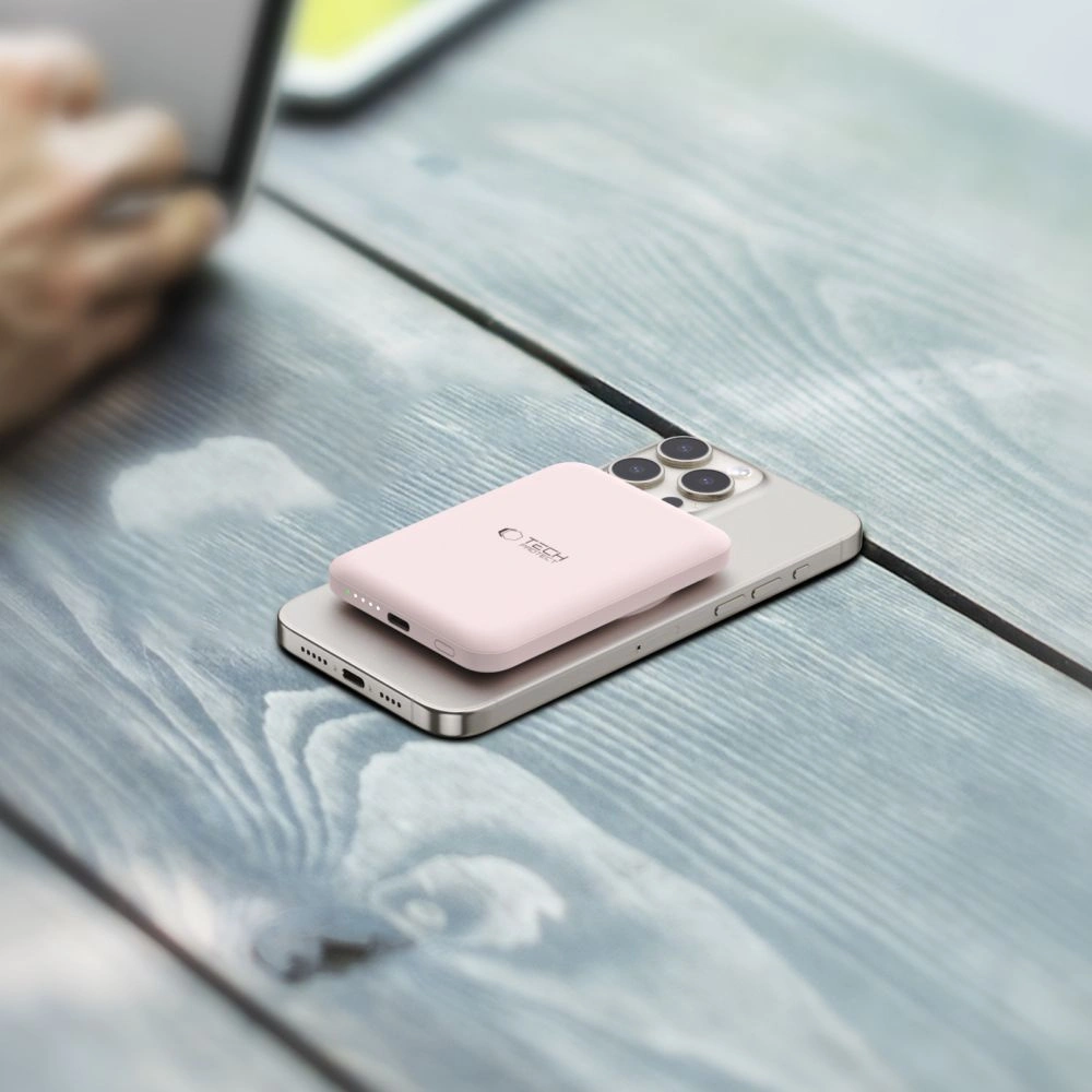 Powerbank Tech-Protect PB10 LifeMag MagSafe 5000mAh Pink