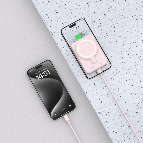 Buy Tech-Protect PB11 Lifemag MagSafe powerbank 10000mAh Pink - THP2892 - {ean13} - Home Screen Store Europe