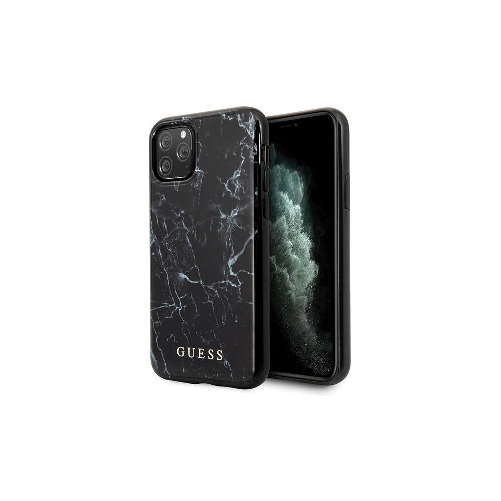 Etui Guess GUHCN65PCUMABK Apple iPhone 11 Pro Max czarny/black Marble