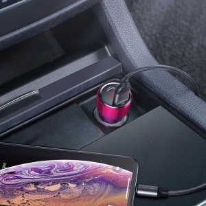 Buy Car charger Baseus Magic USB + USB-C QC 4.0 PD 45W Red&Blue - BSU702REDBLU - {ean13} - Home Screen Store Europe