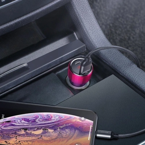 Kup Încărcător auto Baseus Magic USB + USB-C QC 4.0 PD 45W (roșu-albastru) - BSU702REDBLU - {ean13} - Sklep Home Screen