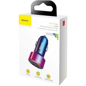 Kup Autós töltő Baseus Magic USB + USB-C QC 4.0 PD 45W (piros-kék) - BSU702REDBLU - {ean13} - Sklep Home Screen