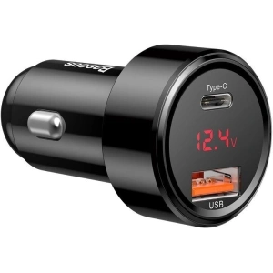 Kup Ładowarka samochodowa Baseus Magic USB + USB-C QC 4.0 PD 45W (czarna) - BSU704BLK - {ean13} - Sklep Home Screen
