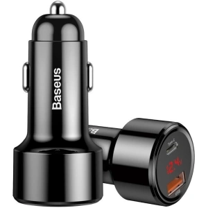 Kup Ładowarka samochodowa Baseus Magic USB + USB-C QC 4.0 PD 45W (czarna) - BSU704BLK - {ean13} - Sklep Home Screen