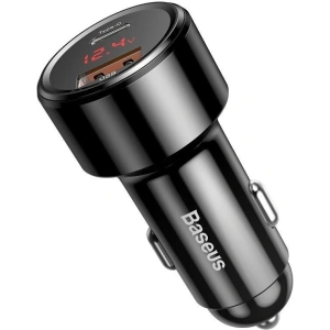 Buy Car charger Baseus Magic USB + USB-C QC 4.0 PD 45W Black - BSU704BLK - {ean13} - Home Screen Store Europe